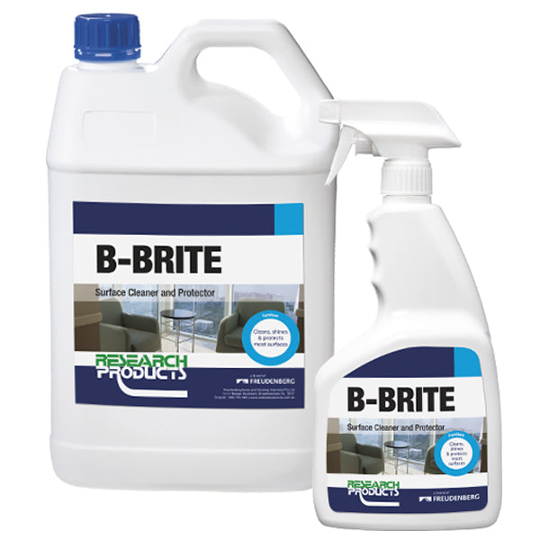 Research Products | B-BRITE Cleaner, Shiner and Finger Marks Protector Group | Crystalwhite Cleaning Supplies Melbourne