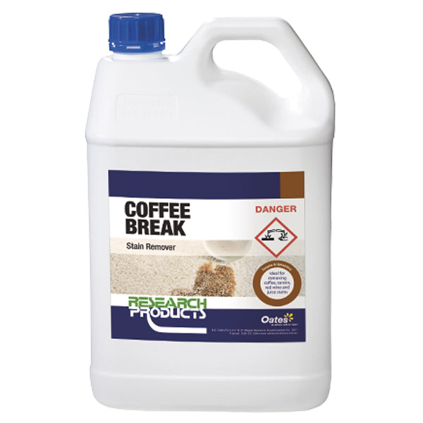 Oates Research Products | Coffee Break Pre-Spray 5Lt | Crystalwhite Cleaning Supplies Melbourne