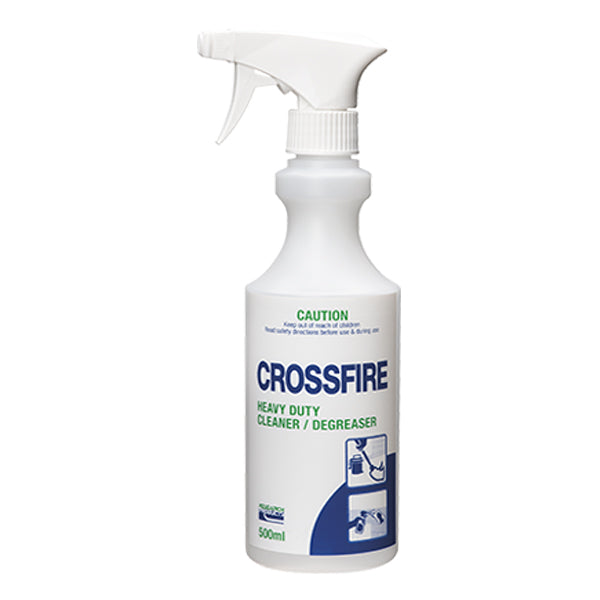 Research Products | Crossfire 500ml Empty Bottle Heavy Duty Cleaner and Degreaser | Crystalwhite Cleaning Supplies Melbourne