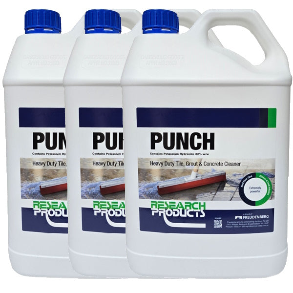 Research Products | Punch 3X5Lt Tile and Grout Cleaner | Crystalwhite Cleaning Supplies Melbourne