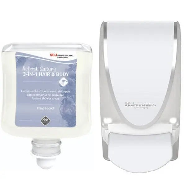 SC Johnson Deb Refresh Luxurious Body Wash, Shampoo and Conditioner