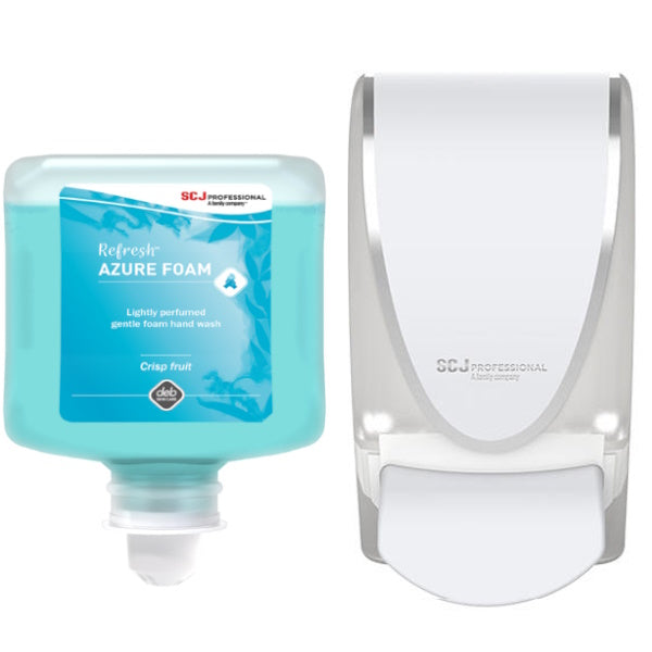CS Johnson Deb | Refresh Azure Foam 1Lt Hand Soap White Dispenser Group | Crystalwhite Cleaning Supplies Melbourne