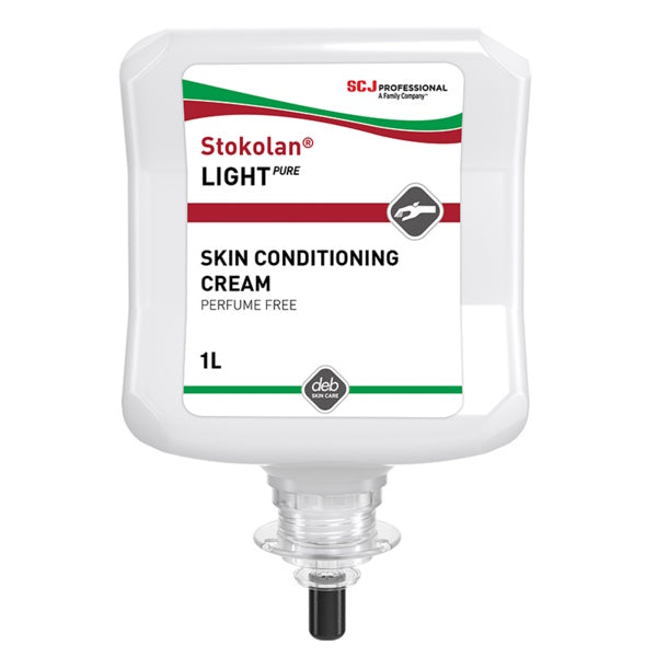 SC Johnson Deb | Stokolan Light Pure 1Lt Skin Conditioning Cream | Crystalwhite Cleaning Supplies Melbourne