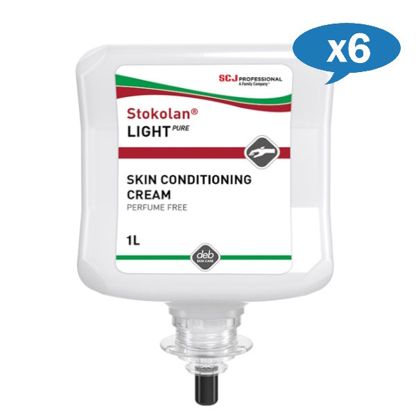 SC Johnson Deb | Stokolan Light Pure 1Lt Box Skin Conditioning Cream | Crystalwhite Cleaning Supplies Melbourne
