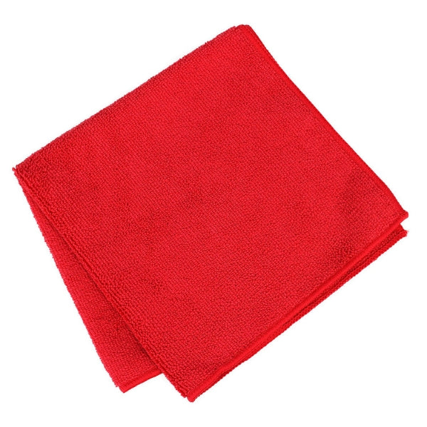 Sabco | All Purpose Single Piece Red Microfibre Cloths | Crystalwhite Cleaning Supplies Melbourne 
