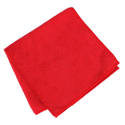 Sabco | All Purpose Single Piece Red Microfibre Cloths | Crystalwhite Cleaning Supplies Melbourne 