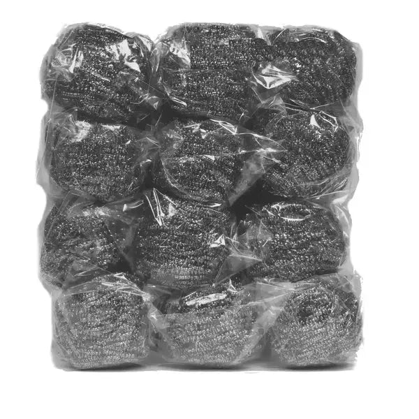 Sabco | Economy Stainless Steel Scourer 70g 12 pack | Crystalwhite Cleaning Supplies Melbourne