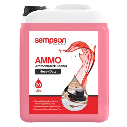 Sampson | Ammo 20Lt Ammoniated Cleaner | Crystalwhite Cleaning Supplies Melbourne