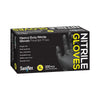 Saniflex | Nitrile HD Gloves XL Black and Powder Free | Crystalwhite Cleaning Supplies Melbourne