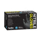 Saniflex | Nitrile HD Gloves Medium Black and Powder Free | Crystalwhite Cleaning Supplies Melbourne
