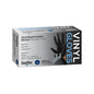 Saniflex | Vinyl Disposable Gloves Black  and Powder Free Large | Crystalwhite Cleaning Supplies Melbourne