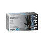 Saniflex | Vinyl Disposable Gloves Black  and Powder Free Medium | Crystalwhite Cleaning Supplies Melbourne