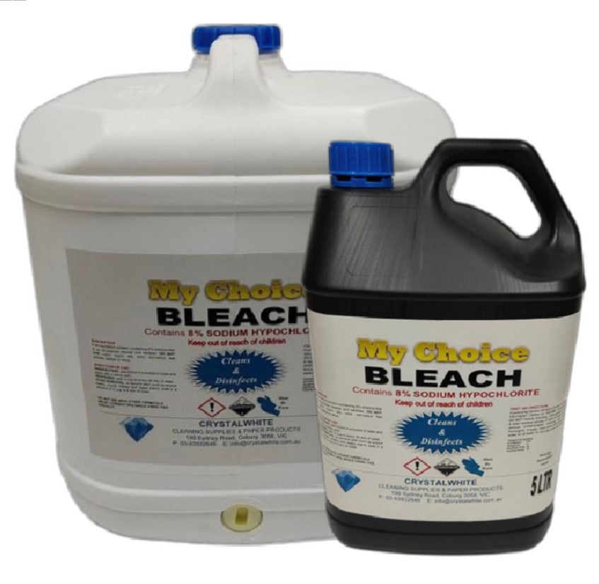 Crystalwhite Cleaning Supplies | Bleach 8% Sodium Hypochlorite | Crystalwhite Cleaning Supplies Melbourne