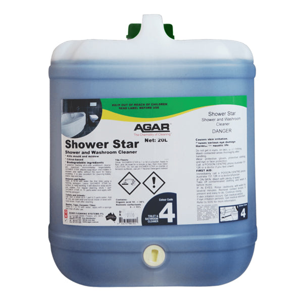 Agar | Agar Shower Star Environmental Friendly 20Lt | Crystalwhite Cleaning Supplies Melbourne