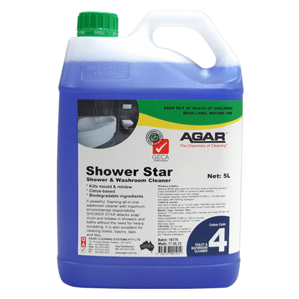 Agar | Agar Shower Star Environmental Friendly 5Lt | Crystalwhite Cleaning Supplies Melbourne