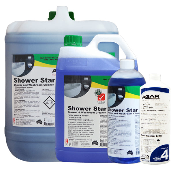 Agar | Agar Shower Star Environmental Friendly | Crystalwhite Cleaning Supplies Melbourne