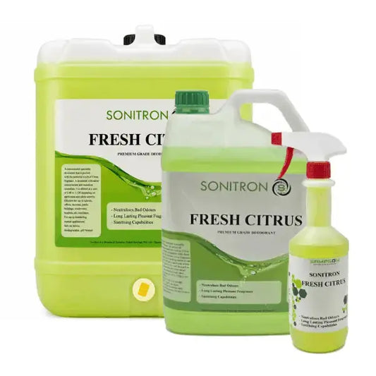 Sonitron | Fresh Citrus Premium Grade Carpet Deodorant | Crystalwhite Cleaning Supplies Melbourne