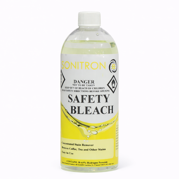 Sonitron | Safety Bleach 1Lt Carpet Cleaner Hydrogen Peroxide 60% | Crystalwhite Cleaning Supplies Melbourne