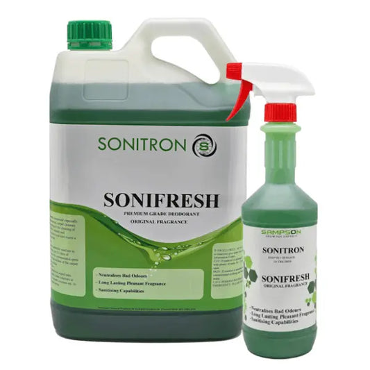 Sonitron | Sonifresh 5Lt original Premium Grade Carpet Deodorant | Crystalwhite Cleaning Supplies Melbourne