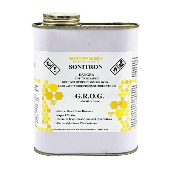 Sonitron | GROG 1Lt Carpet Cleaner | Crystalwhite Cleaning Supplies Melbourne