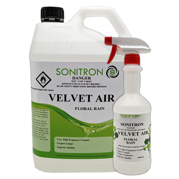 Sonitron | Velvet Air Floral Rain | Crystalwhite Cleaning Supplies Melbourne