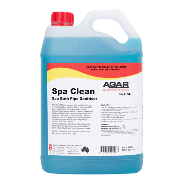 Agar | Agar Spa Clean 5Lt | Crystalwhite Cleaning Supplies Melbourne