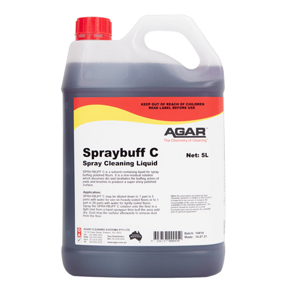 Agar | Spraybuff C Spray Cleaning Liquid 5Lt | Crystalwhite Cleaning Supplies Melbourne