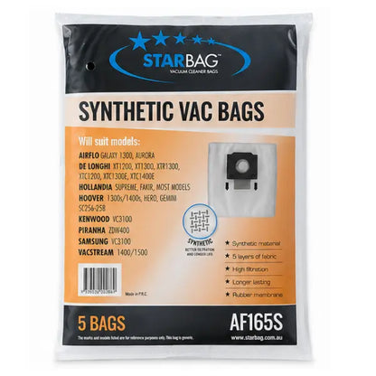 Starbag | AF165S Synthetic Vacuum Cleaner Bags | Crystalwhite Cleaning Supplies Melbourne