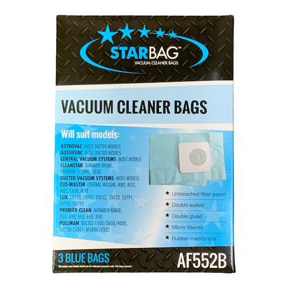 Starbag | AF552B Ducted Vacuum Cleaner Bags | Crystalwhite Cleaning Supplies Melbourne