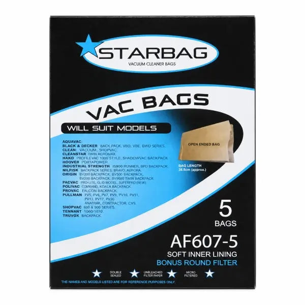Starbag AF607-5 Paper Vacuum Cleaner Bags