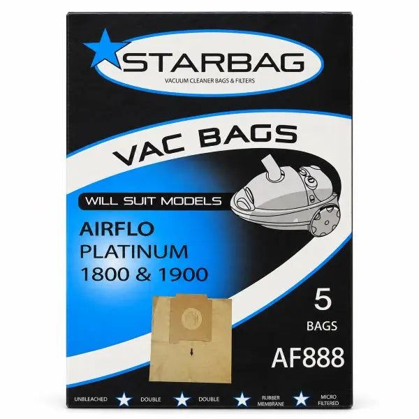 CleanStar Pty Ltd | Starbag AF888 Paper Vacuum Cleaner Bags | Crystalwhite Cleaning Supplies Melbourne