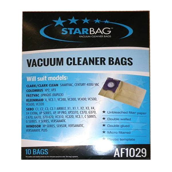 Starbag AF1029 Vacuum Cleaner Bags Crystalwhite Cleaning Supplies