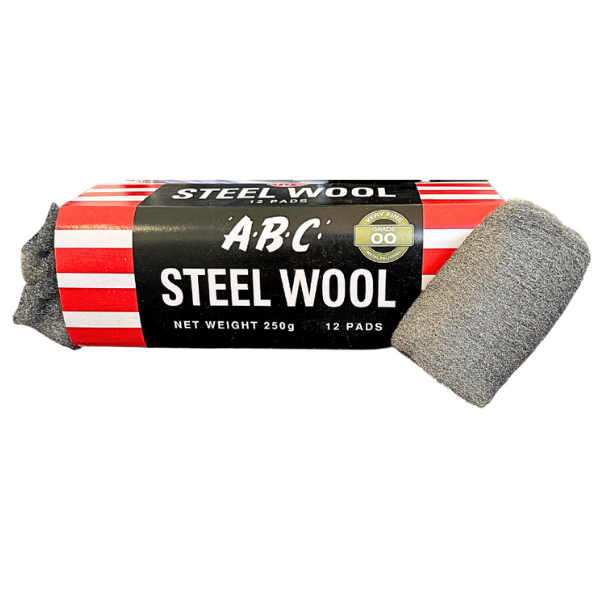 ABC Steel Wool 250g 12 Sleeves Crystalwhite Cleaning Supplies