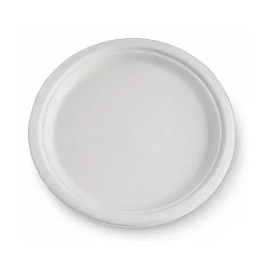 ShieldPak | Sugarcane Plate Round 9" | Crystalwhite Cleaning Supplies Melbourne