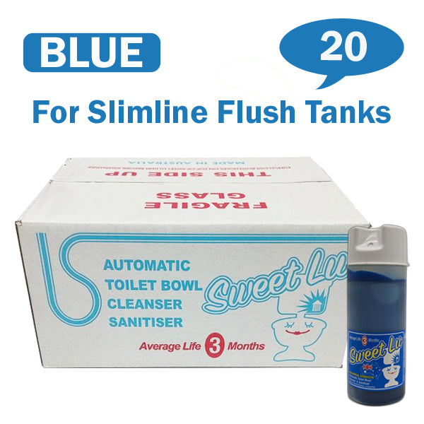Crystalwhite | Sweet Lu Slimline Blue Automatic Toilet Bowl Cleaner Carton | Crystalwhite Cleaning Supplies Melbourne