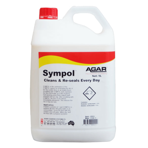 Agar | Sympol Cleans & Re-seals Every Day 5Lt | Crystalwhite Cleaning Supplies Melbourne
