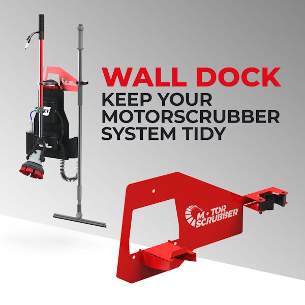 MotorScrubber Wall Dock | Crystalwhite Cleaning Supplies Melbourne