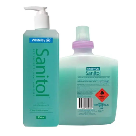 Whiteley | Sanitol Hand Sanitiser Water Less | Crystalwhite Cleaning Supplies Melbourne