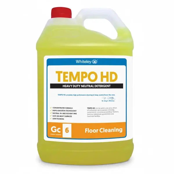 Whiteley Tempo HD 5Lt Heavy Duty Neutral Detergent Whiteley