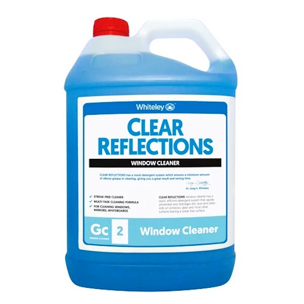 Whiteley | Clear Reflection 5Lt Glass Cleaner | Crystalwhite Cleaning Supplies Melbourne