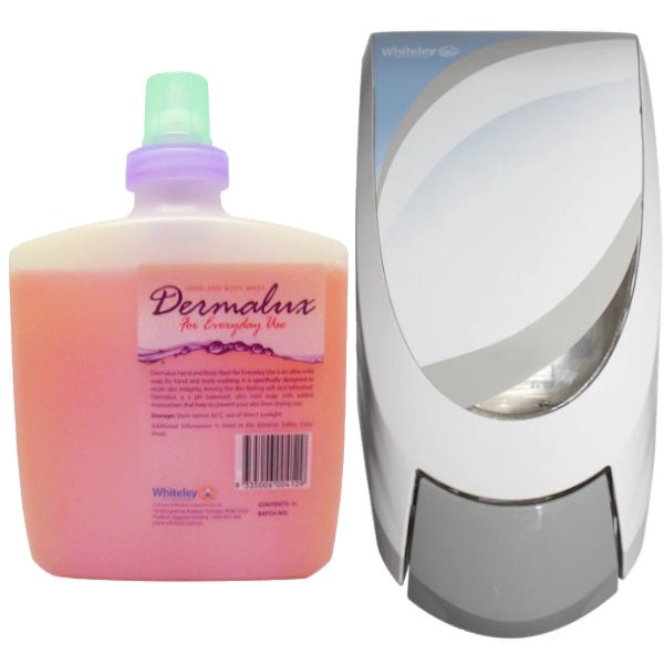 Whiteley | Dermalux Hand and Body Soap for Everyday Use Group | Crystalwhite Cleaning Supplies Melbourne