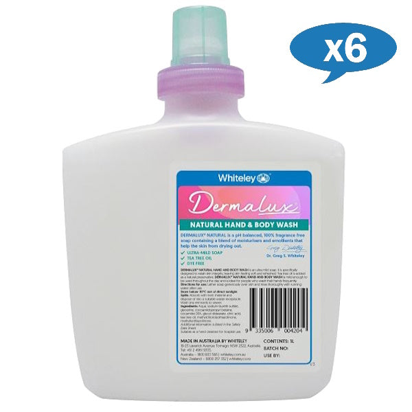 Whiteley | Whiteley Dermalux Natural Hand and Body Soap | Crystalwhite Cleaning Supplies Melbourne