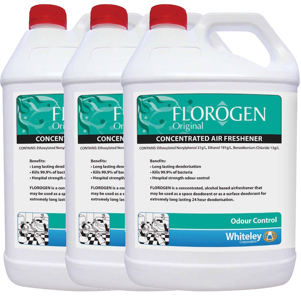 Whiteley | Florogen Original 3X5Lt Concentrated Air Freshener | Crystalwhite Cleaning Supplies Melbourne