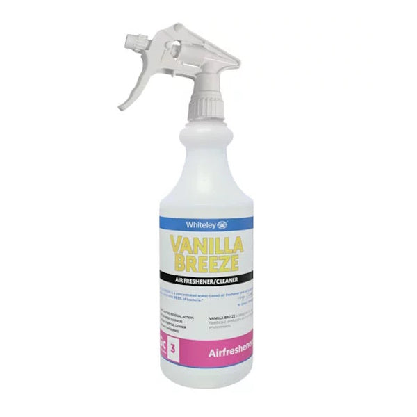 Whiteley | Vanilla Breeze 500ml Empty Bottle Air Freshener and Cleaner | Crystalwhite Cleaning Supplies Melbourne