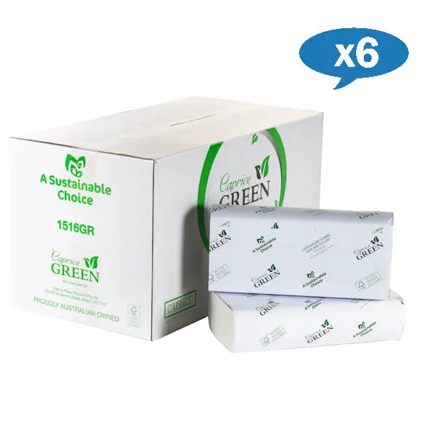 Wholesale Caprice Green Interleaved Towel 24cm x 23cm | 2400 Sheets