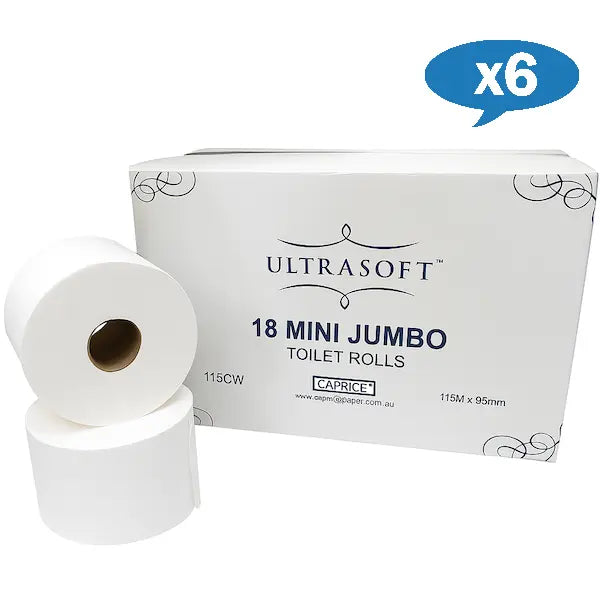 Wholesale Caprice Ultrasoft Mini Jumbo Toilet Paper Roll 115 metre ...
