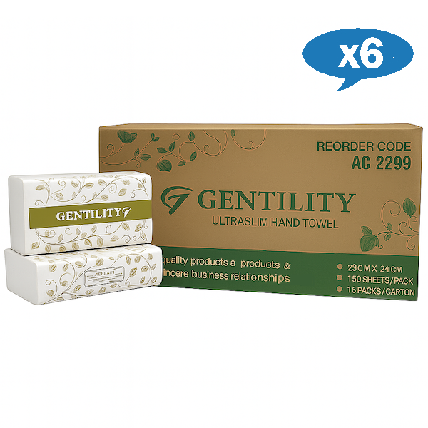 A and C Gentility | Wholesale Ultraslim Hand Towel | Crystalwhite Cleaning Supplies Melbourne