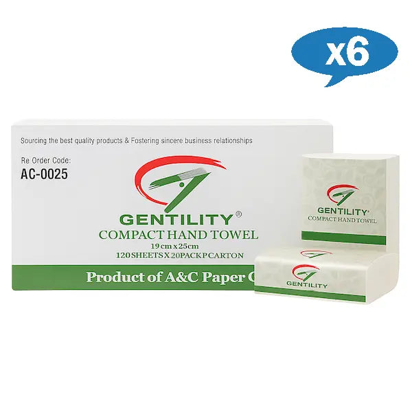Wholesale Gentlity TAD Compact Interleaved Towel 19cm x 25cm | 2400 Sheets