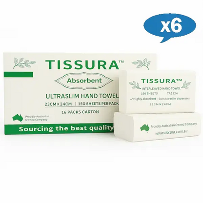 Wholesale Tissura Absorbent Ultraslim Hand Towel 23 X 24cm | 2400 Sheets