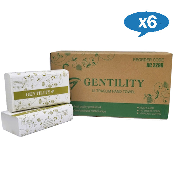 A and C Gentility | Wholesale Ultraslim Hand Towel | Crystalwhite Cleaning Supplies Melbourne